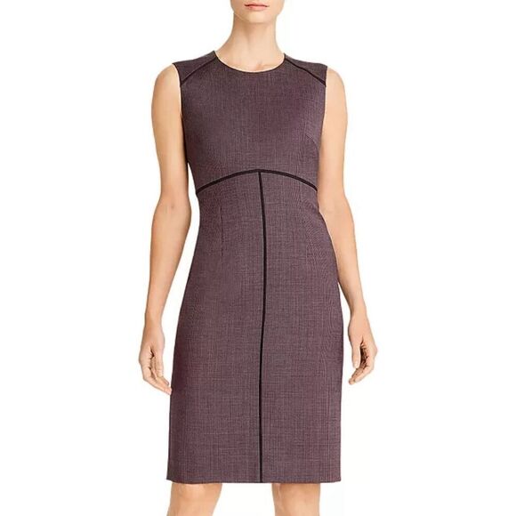 BOSS Difana Piped Sheath Dress NWT Size 14 - Picture 1 of 6